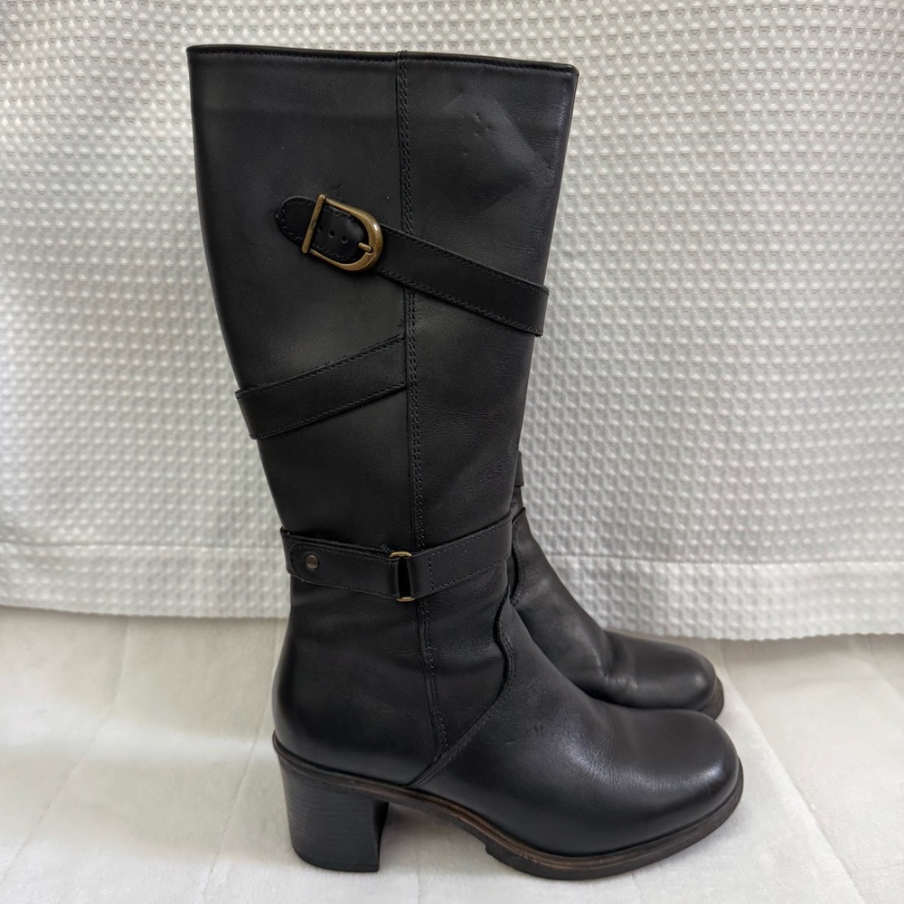 SAUTE-MOUTON leather high boots size 37 - US‎ 7